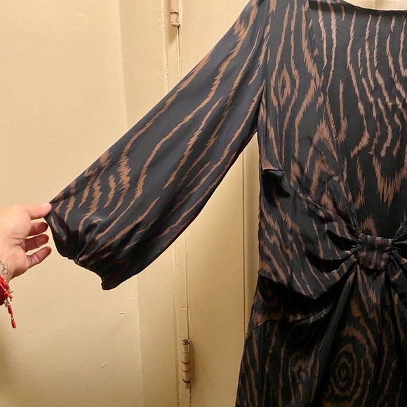 Parker animal print mini dress, 100%silk, excellent Condition, small size - Picture 3 of 16